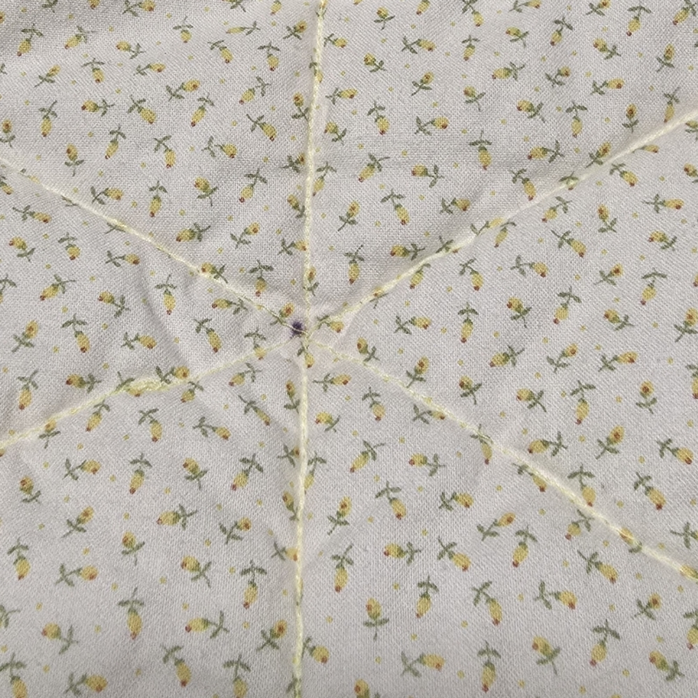 Nursery Patchwork Bear Quilt Chair Cover/ Protector  - Yellow and Cream - Picture 9 of 12